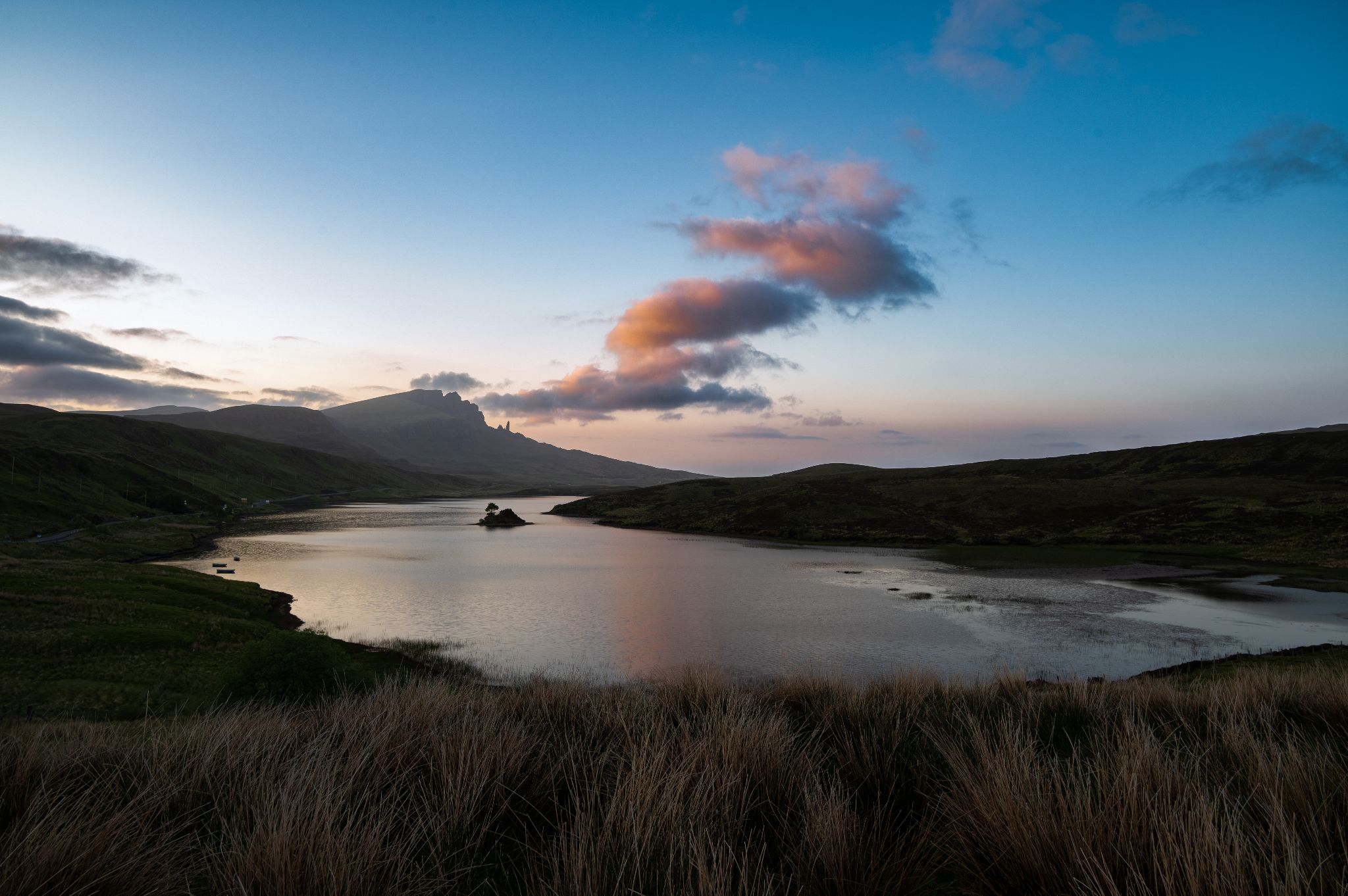 Schottland Isle of Sky Old Man of Storr Sunset