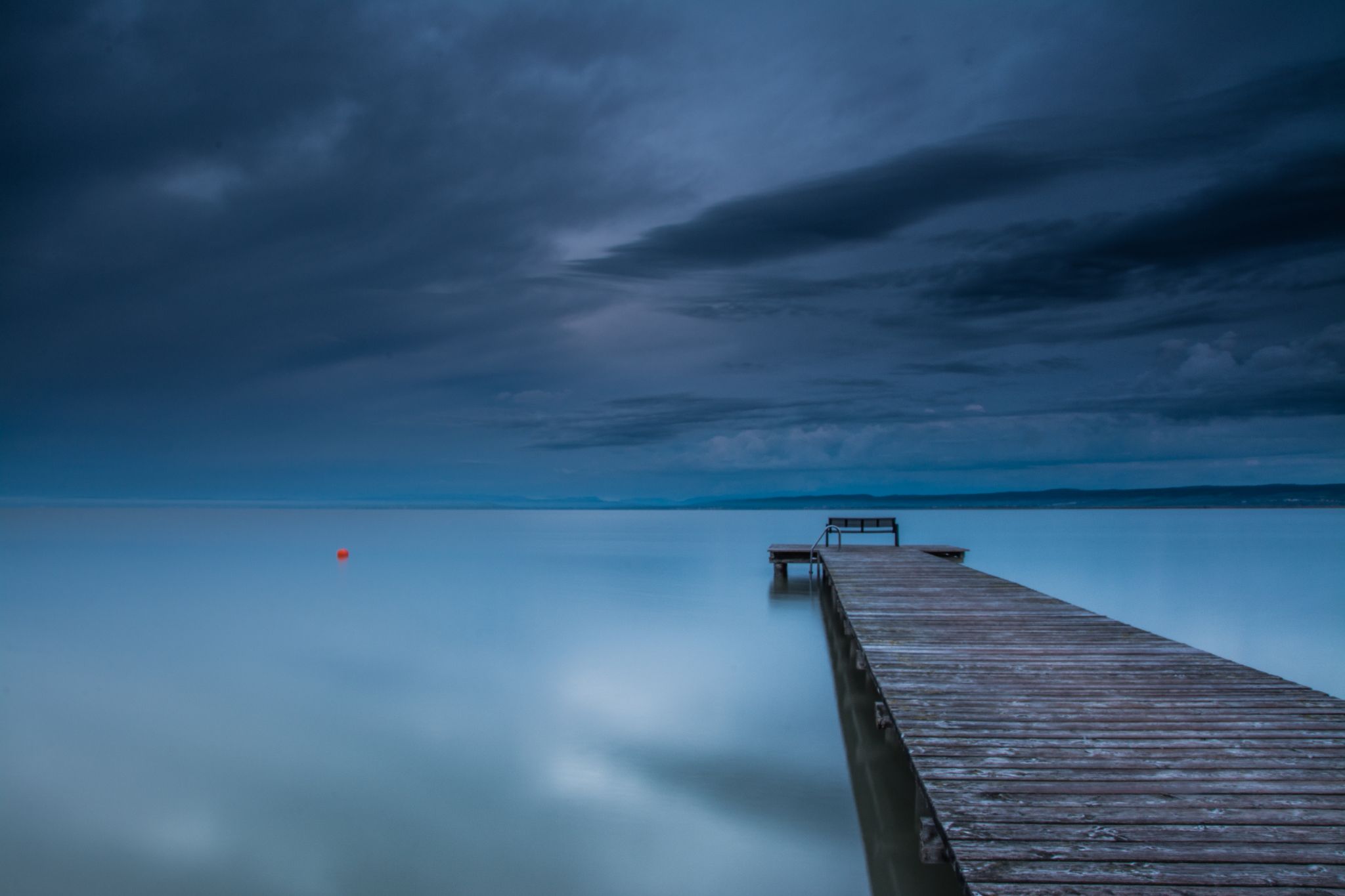 Österreich Neusiedlersee Sonnenuntergang