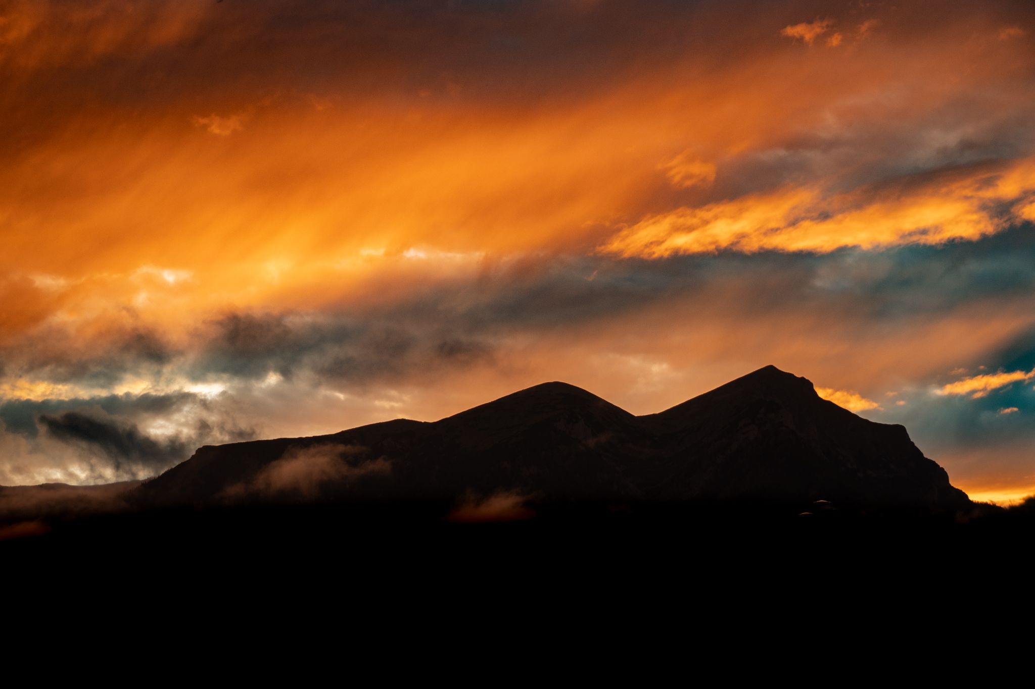 Österreich Reiting Sonnenuntergang