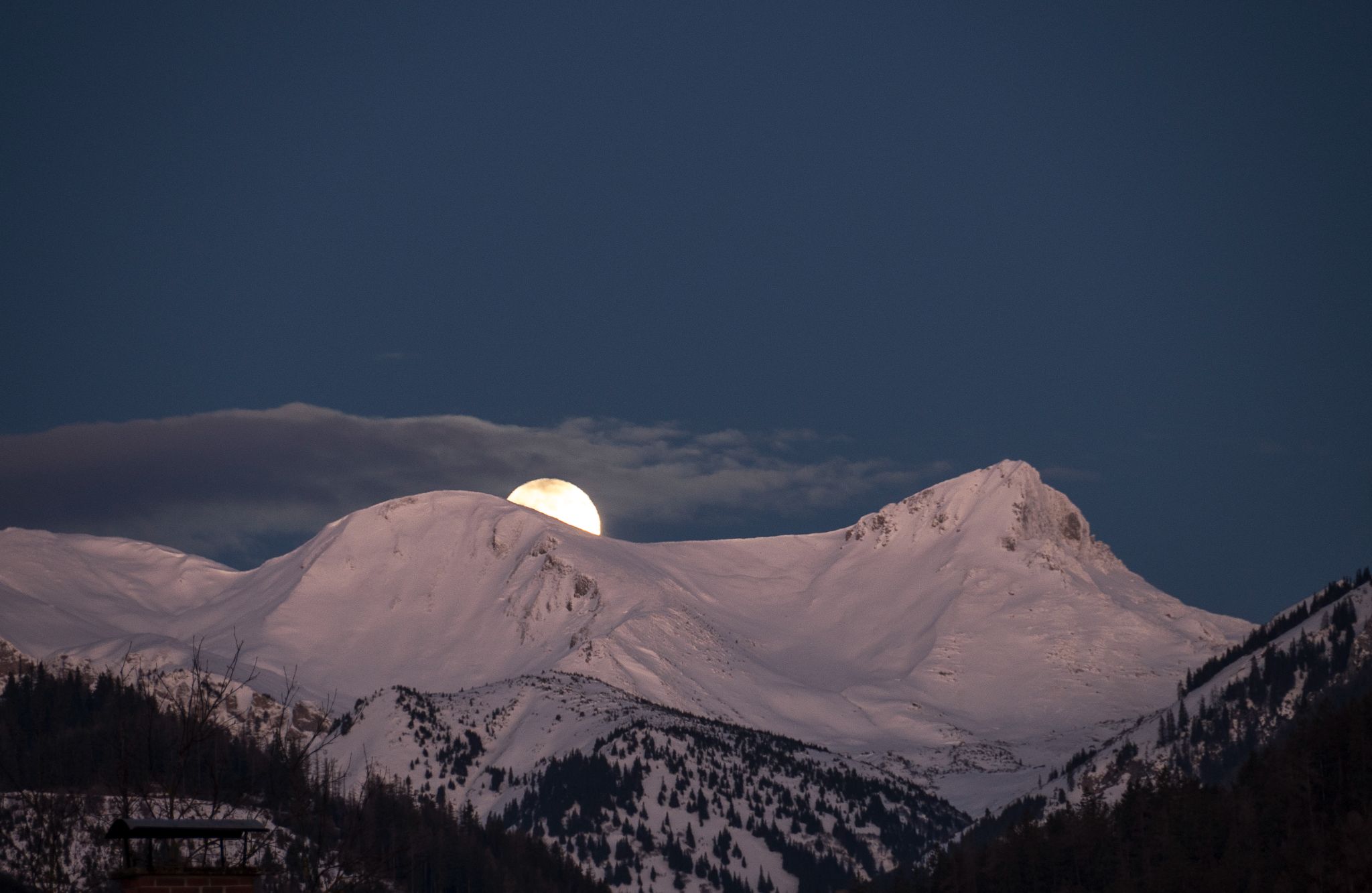 Österreich Wildfeld Vollmond