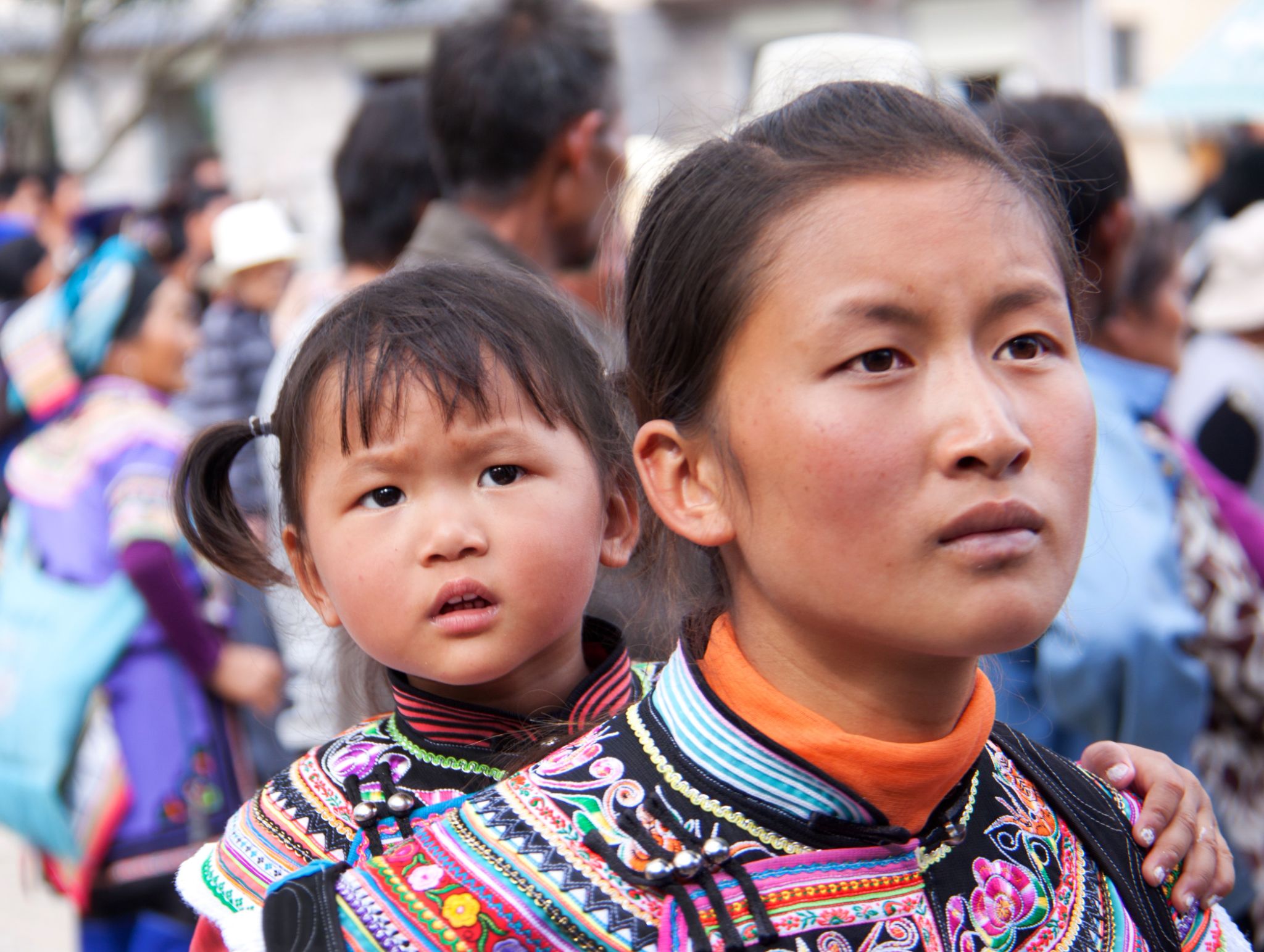 China Yuangyang Mutter mit Kind