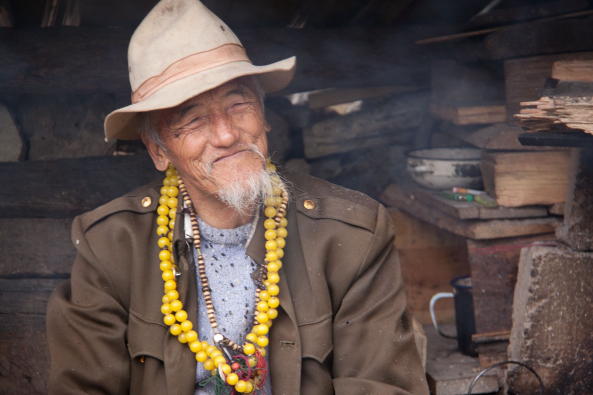 China Yunnan alter Mann