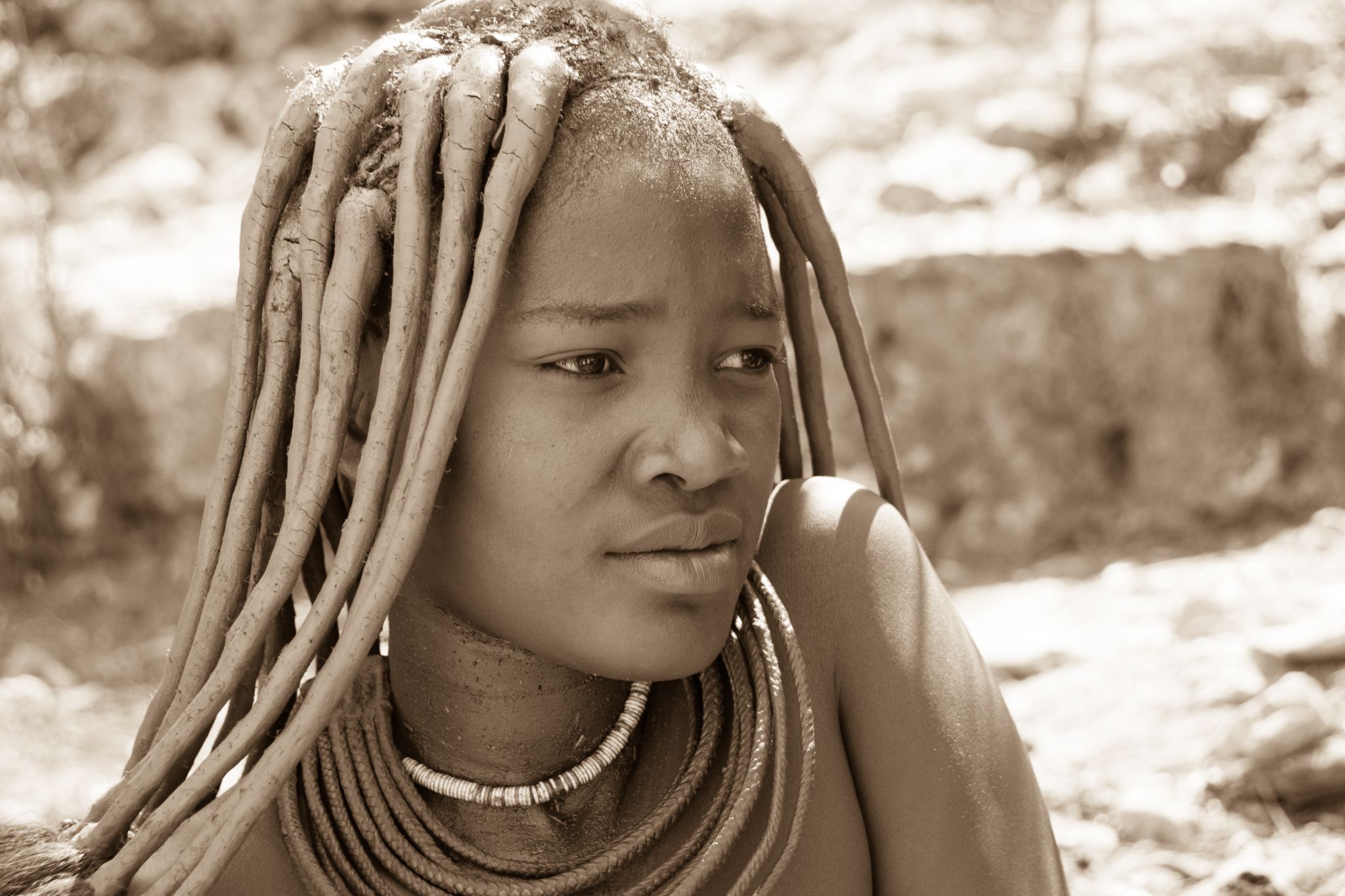 Namibia Opuwo Himba Mädchen