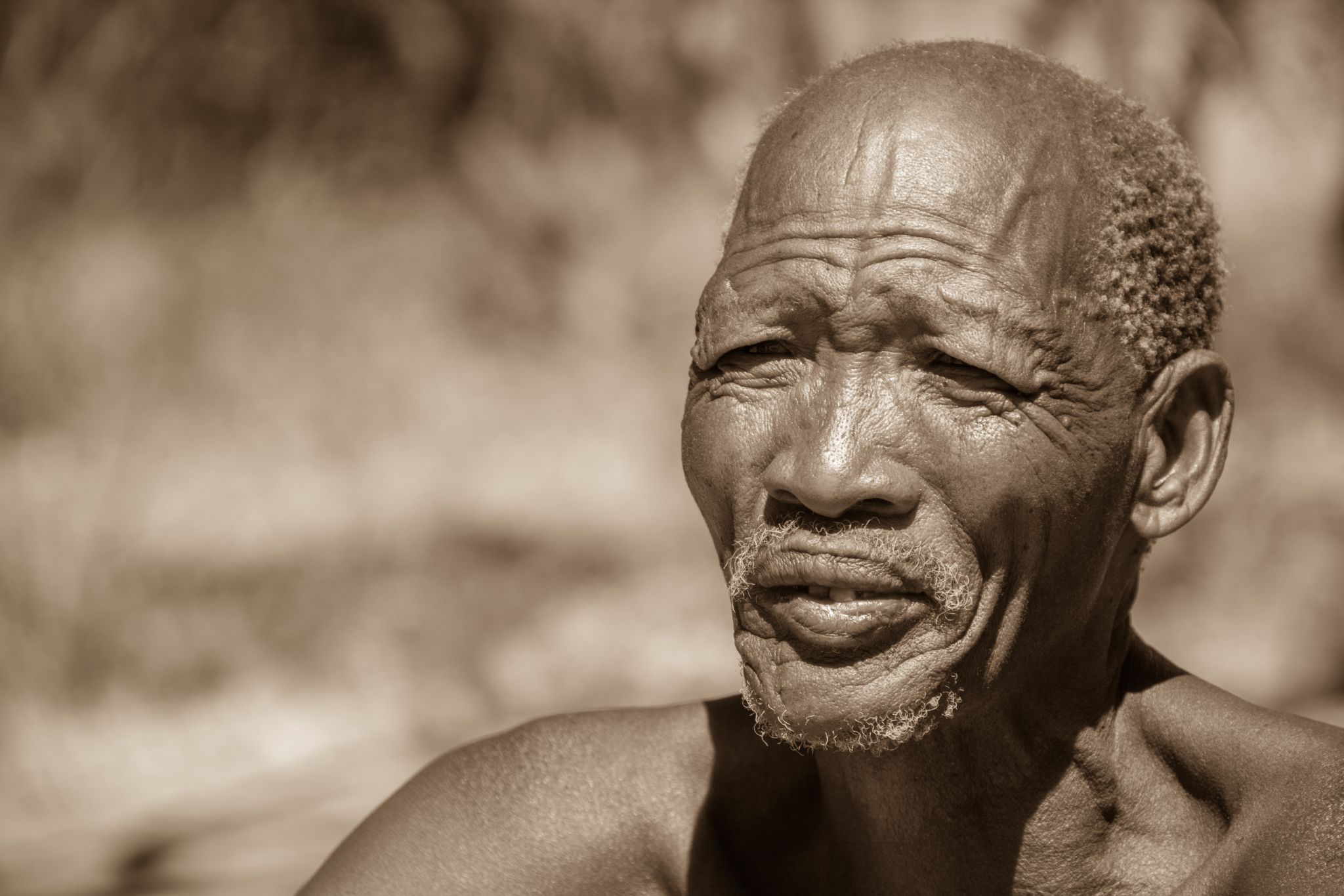 Namibia Tsumkwe alter Mann