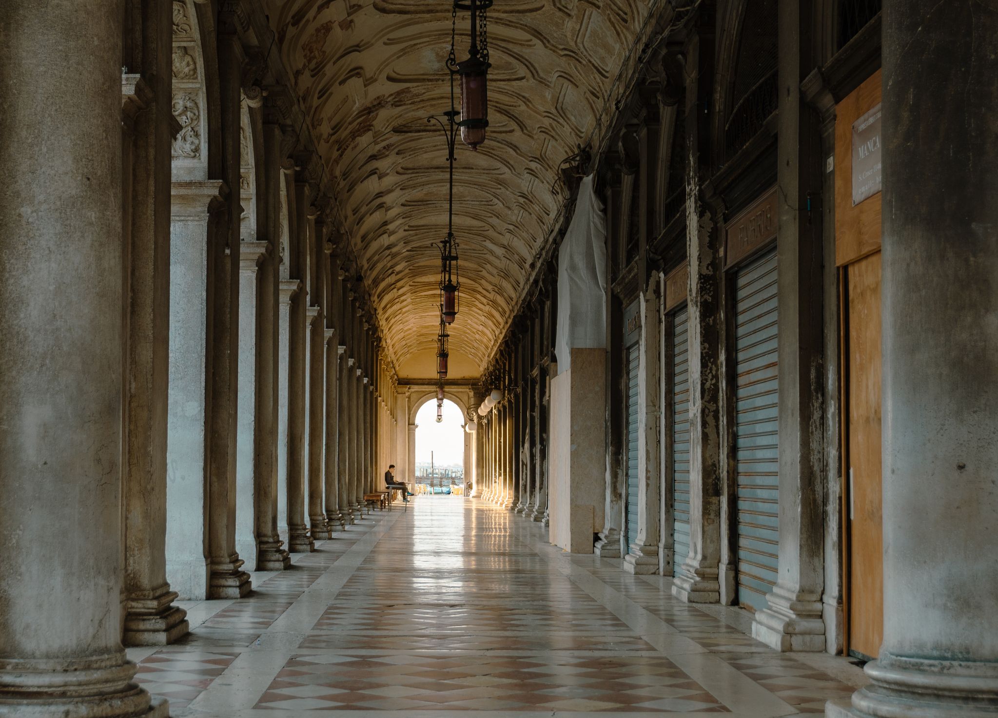 Italien Venedig Markusplatz Arkaden
